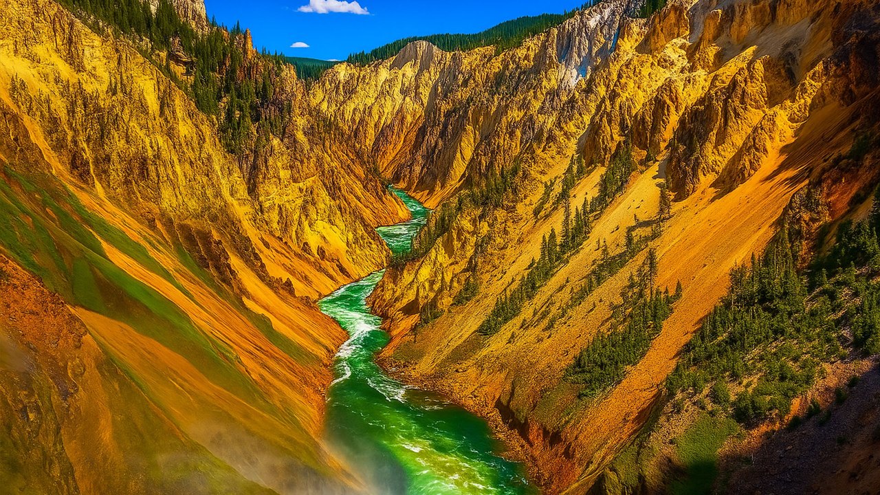 Yellowstone National Park Beautiful Wilderness 4K 60fps