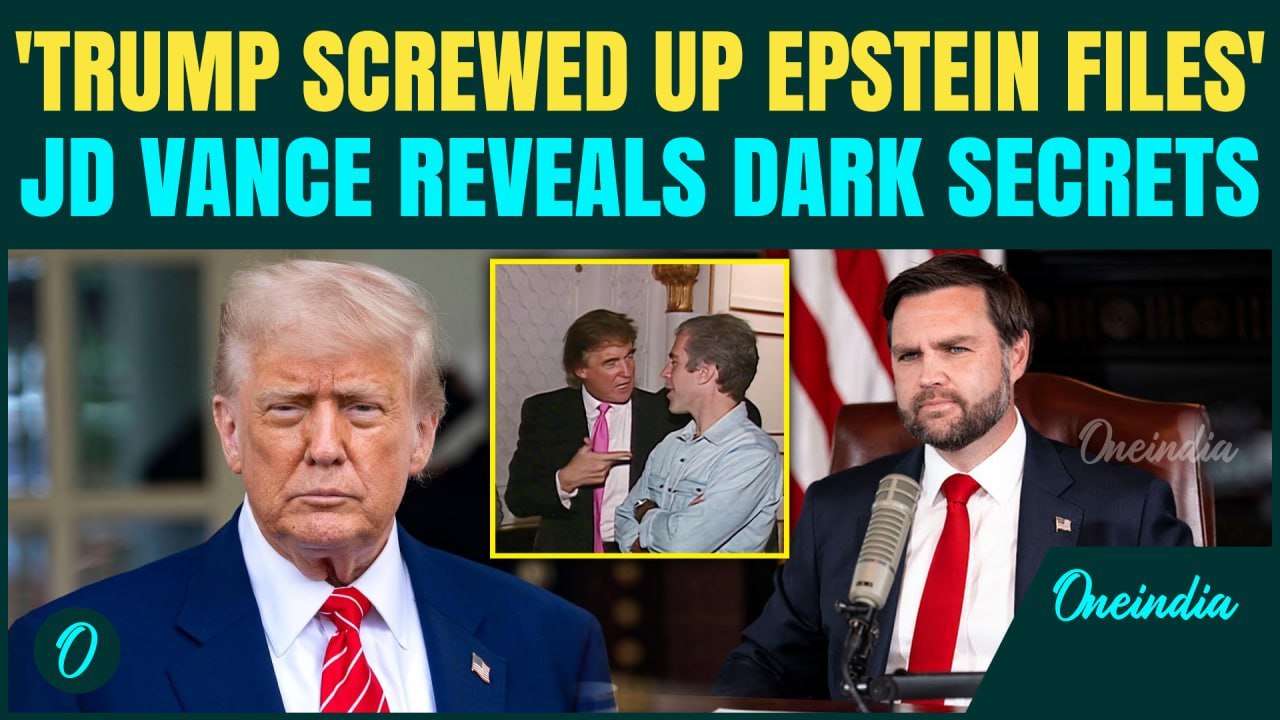 'Trump Screwed Epstein Files': JD Vance Admits Trump 'Screwed Up' Epstein Files, Blames Pam Bondi
