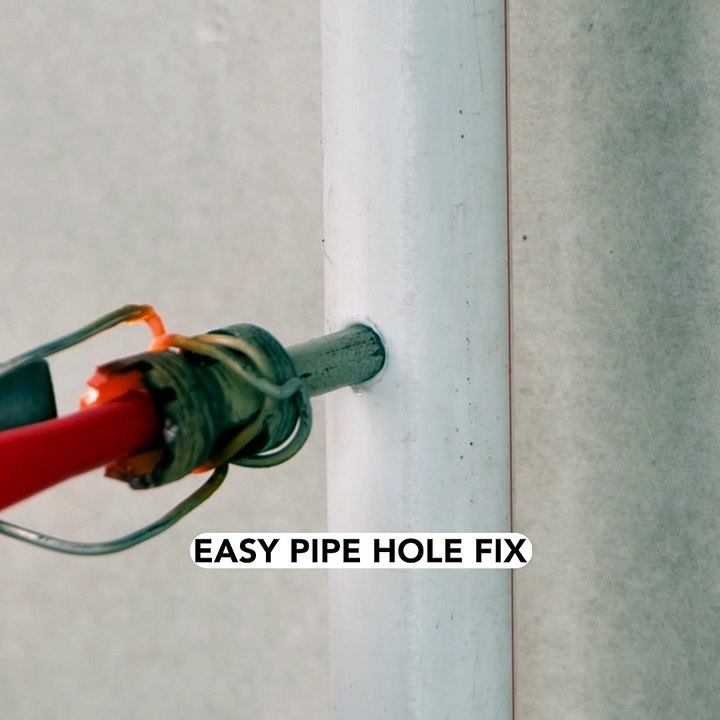 Quick and easy pipe hole fix! 💯