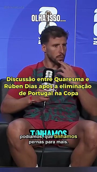 RÚBEN DIAS: FRUSTRAÇÃO E EQUILÍBRIO NO GRUPO #equilíbrio #frustração #equipe #futebol #Shorts