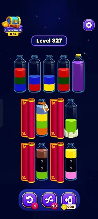 Bottle sort game