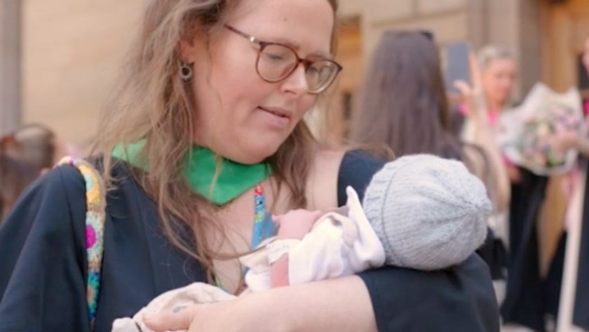 Newborn baby becomes university’s youngest-ever graduation guest hours after birth