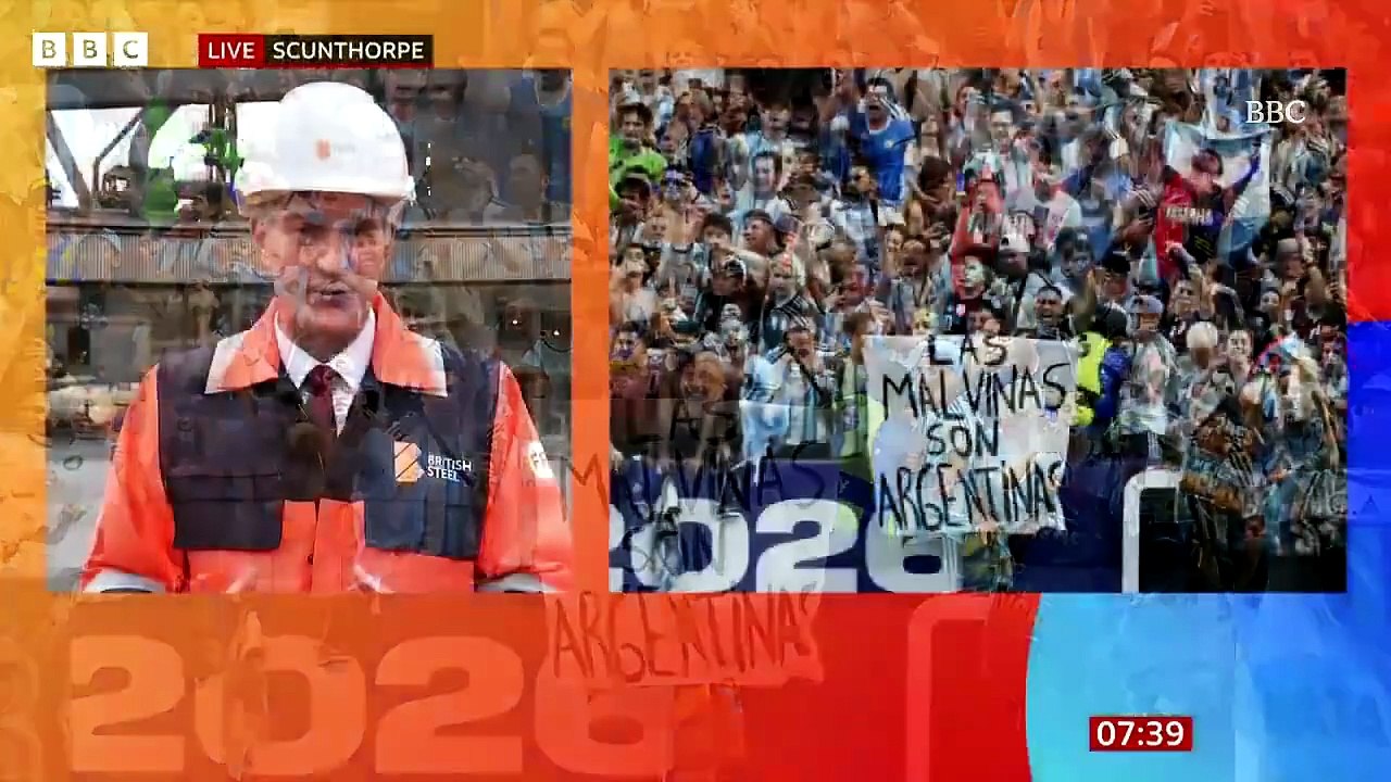Falkland Islands message 'entirely inappropriate', says business secretary, as he insists FIFA will investigate Argentinian team