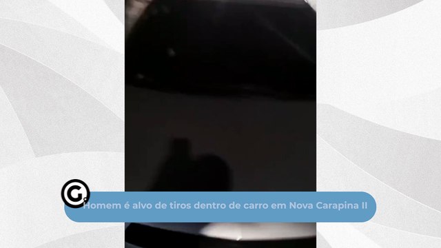 Homem é alvo de tiros dentro de carro em Nova Carapina II