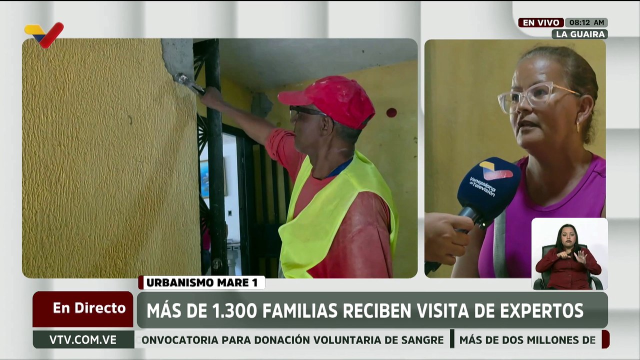 GMVV y Misión Venezuela Renace mantienen despliegue en el urbanismo Mare 1 del estado La Guaira