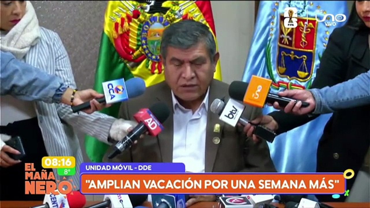 CBBA: DDE DETERMINA AMPLIAR VACACIONES