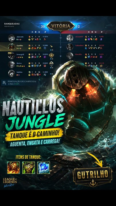 Agarra , aguenta e carrega! #leagueoflegends #wildrift #lol