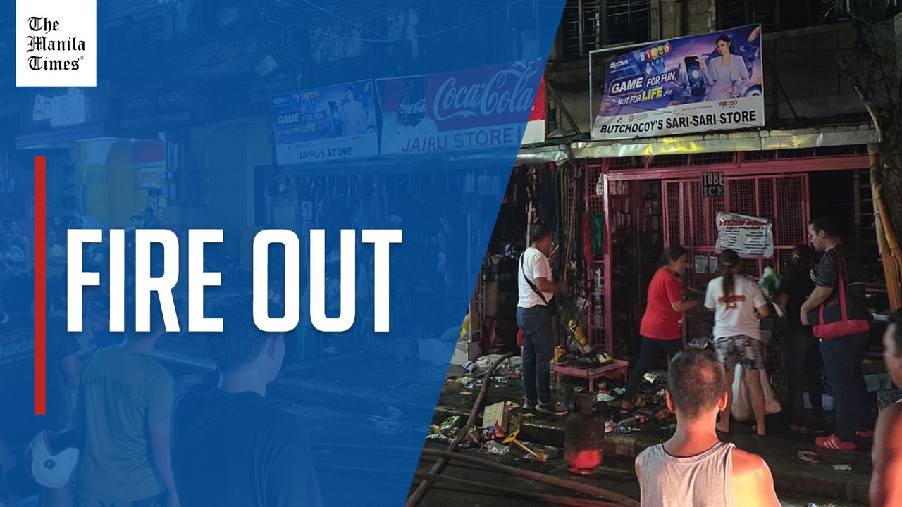 Fire breaks out near residential and commercial establishments in Quezon City