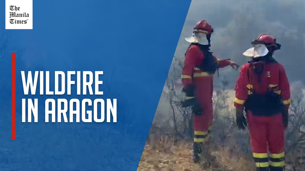 Wildfire rages in Spain's northern Aragon region