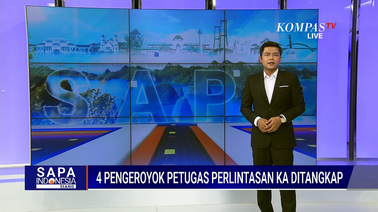 Viral! Petugas Perlintasan KA Dikeroyok, 4 Pelaku Berhasil Ditangkap Polisi