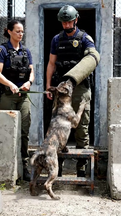 Elite Military K9 Dog Bite Training in the Field 🐕‍🦺 Powerful Attack Skills #Shorts