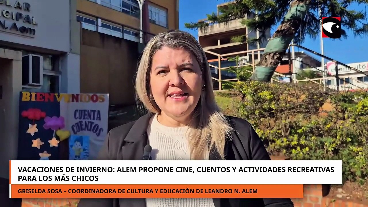 Vacaciones de invierno: Alem propone cine, cuentos y actividades recreativas para los más chicos