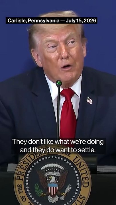 Trump Says Iran Wants to Settle So Badly