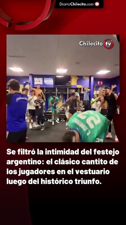 Se filtró la intimidad del festejo argentino: el clásico cantito de los jugadores en el vestuario luego del histórico triunfo.