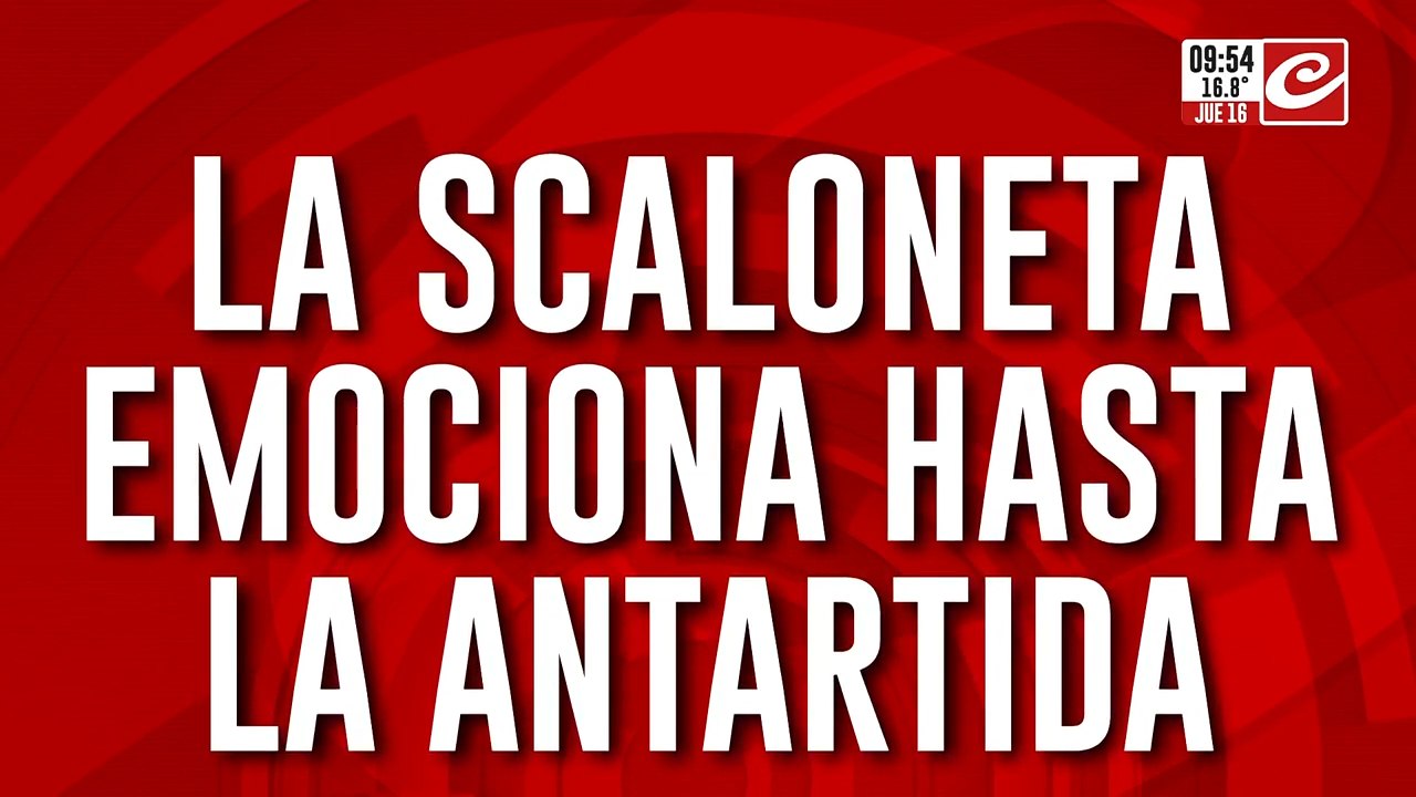 Así se festejó el triunfo de la Scaloneta en la Antártida Argentina