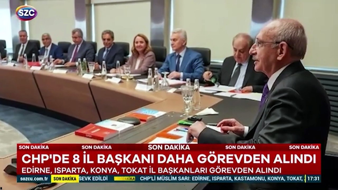 CHP'de 8 il başkanı daha görevden alındı