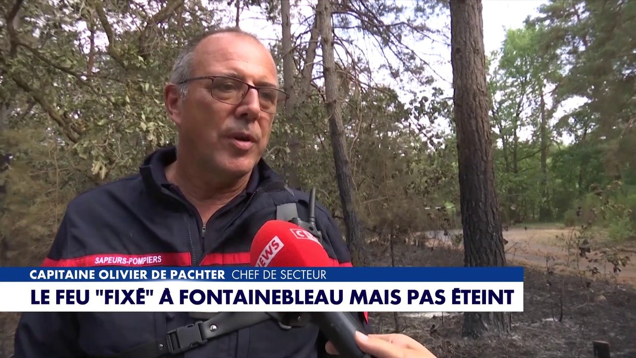 Capitaine Olivier de Pachter : «Avec la chaleur, si le vent se lève, un feu peut se réactiver»