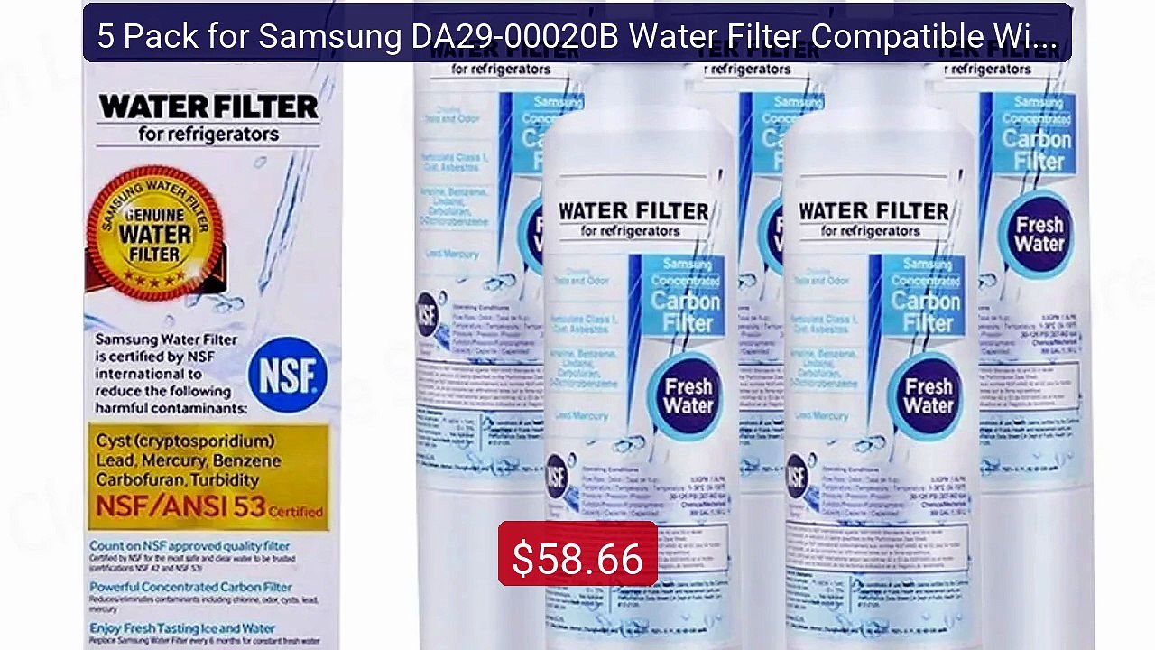 5 Pack for Samsung DA29-00020B Water Filter Compatible With... -- Top Pick 2026 | Unbeatable Price!
