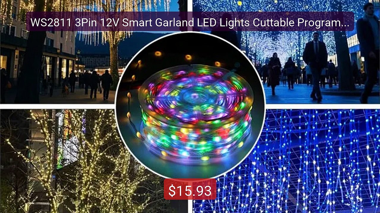 WS2811 3Pin 12V Smart Garland LED Lights Cuttable Programmable... -- Hot Deal 2026 | Limited Offer!
