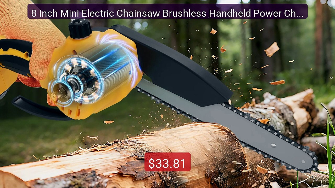 8 Inch Mini Electric Chainsaw Brushless Handheld Power Chai... -- Top Pick 2026 | Unbeatable Price!