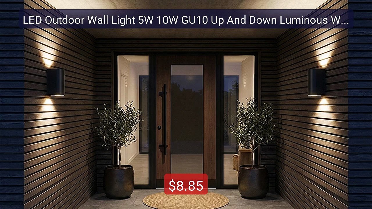LED Outdoor Wall Light 5W 10W GU10 Up And Down Luminous Wall Lamp W... -- Top Rated 2026 | Buy Now!