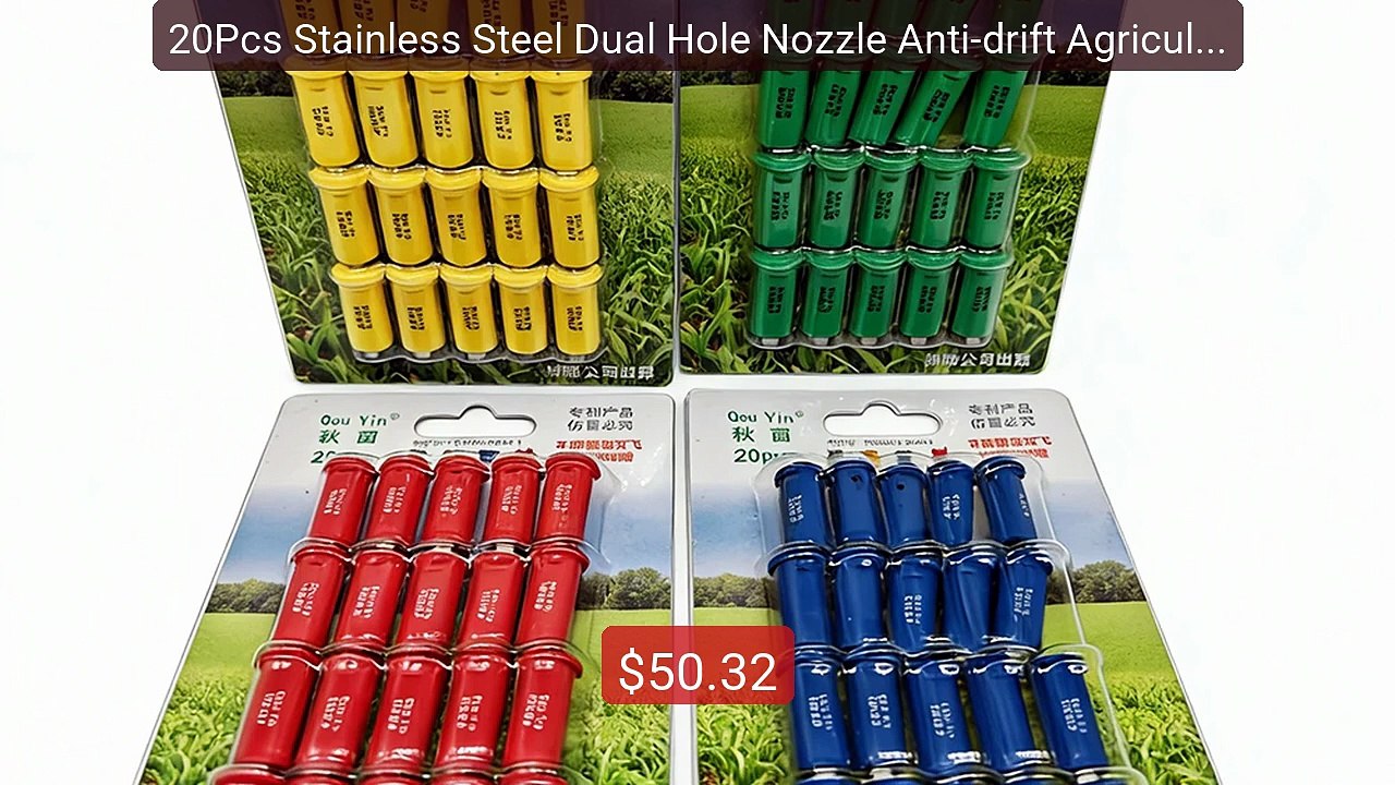 20Pcs Stainless Steel Dual Hole Nozzle Anti-drift Agricultural Spr... -- Best Deal 2026 | Shop Now!