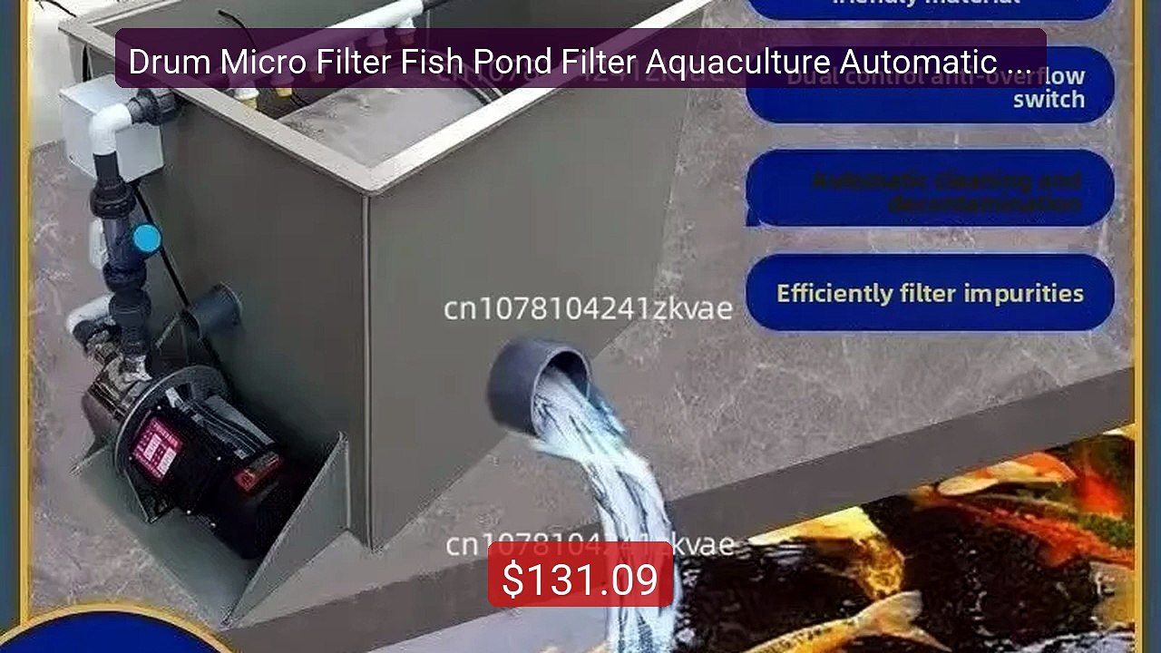 Drum Micro Filter Fish Pond Filter Aquaculture Automatic Back... -- Amazing Value 2026 | Must Have!