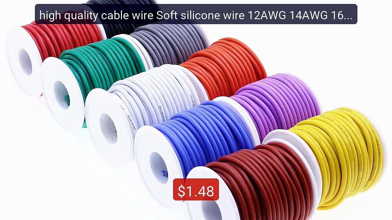 high quality cable wire Soft silicone wire 12AWG 14AWG 16AWG 1... -- Best Buy 2026 | Great Quality!