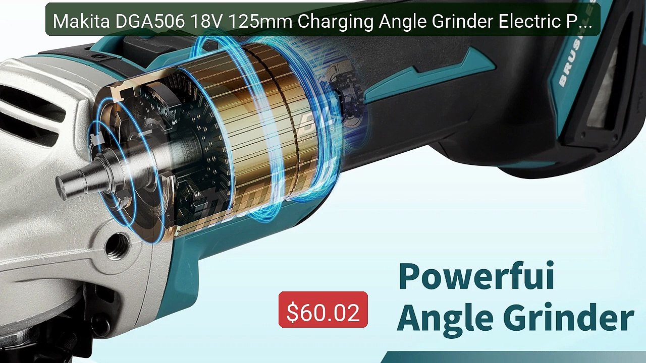 Makita DGA506 18V 125mm Charging Angle Grinder Electric Polish... -- Hot Deal 2026 | Limited Offer!