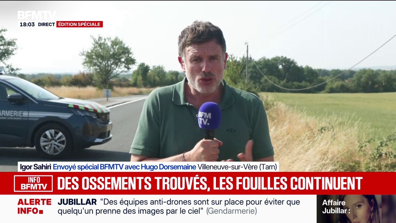 Affaire Jubillar: les fouilles continuent après la découverte d'ossements près de Cagnac-les-Mines
