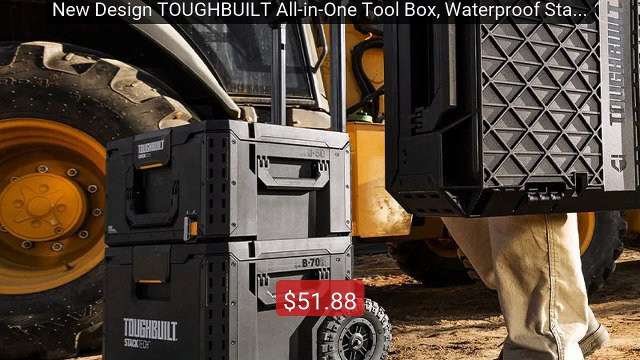 New Design TOUGHBUILT All-in-One Tool Box, Waterproof Stackab... Amazing Value 2026 | Must Have!