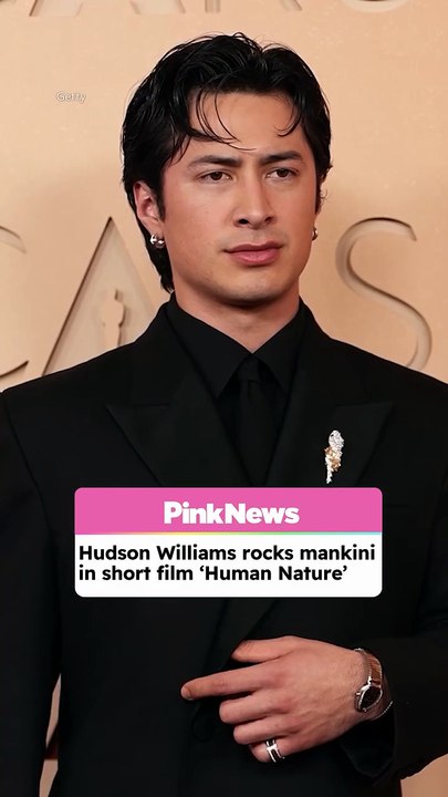 Hudson Williams rocks a mankini in new film, shows off "S*x Sells" tattoo from queer romance hit