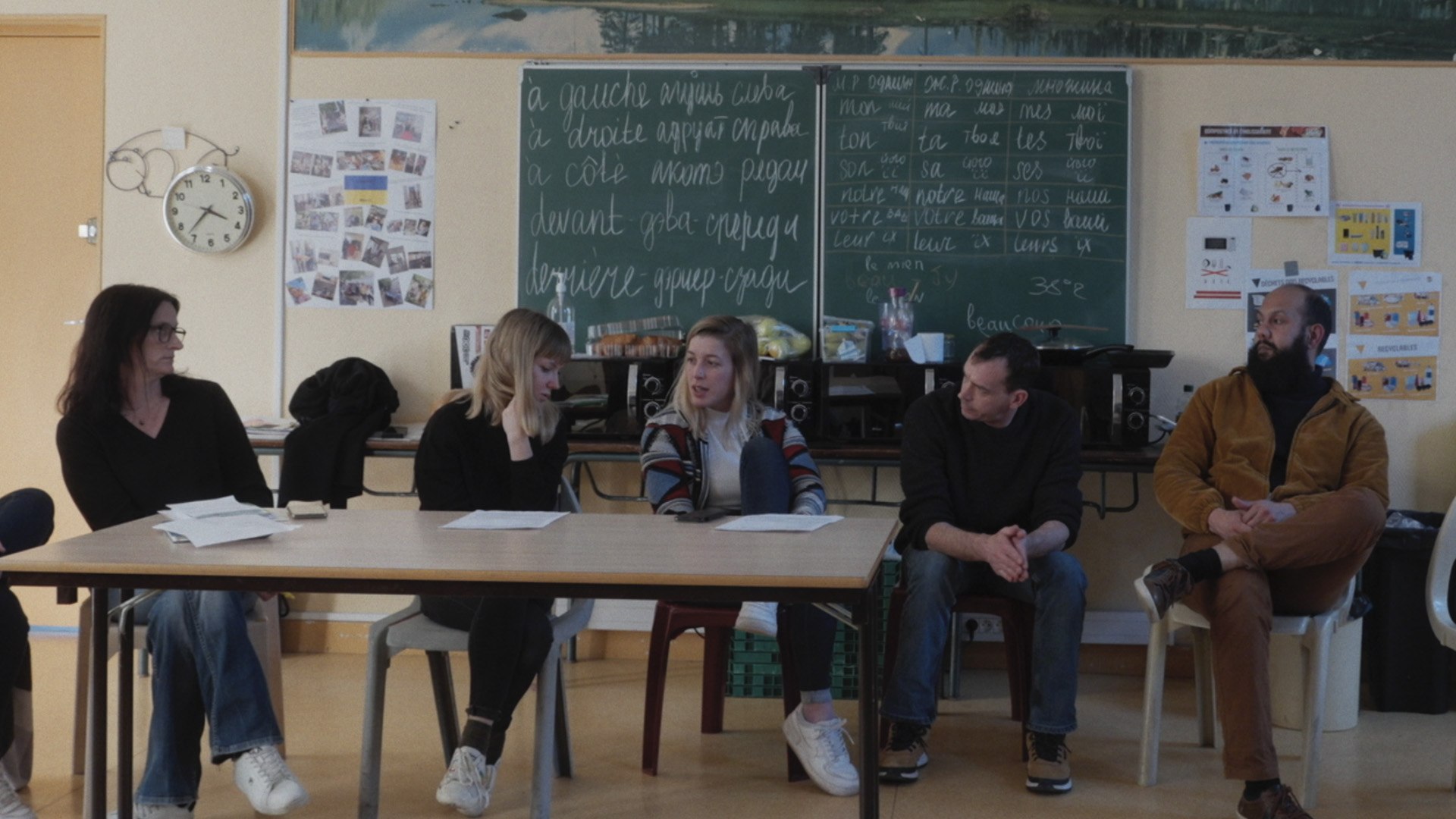 Le maire, l'école et les Ukrainiens