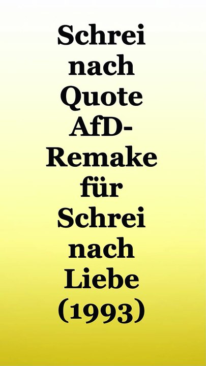 Schrei nach Quote 🎤