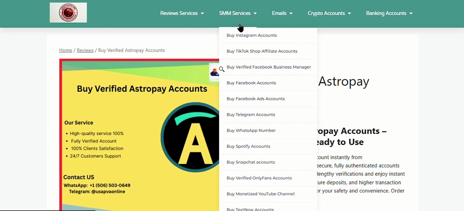 Buy AstroPay PVA Accounts – Phone Verified, High Daily Limits & Instant Access