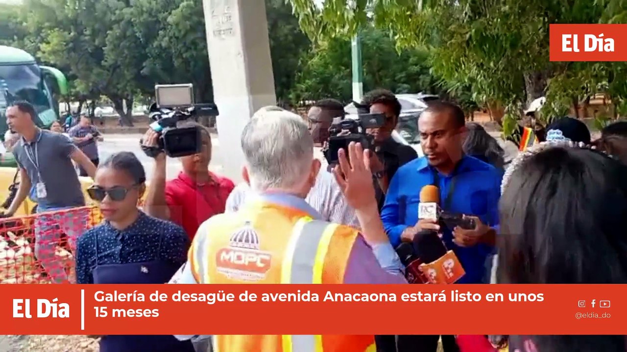 Galería de desagüe de avenida Anacaona estará listo en unos 15 meses