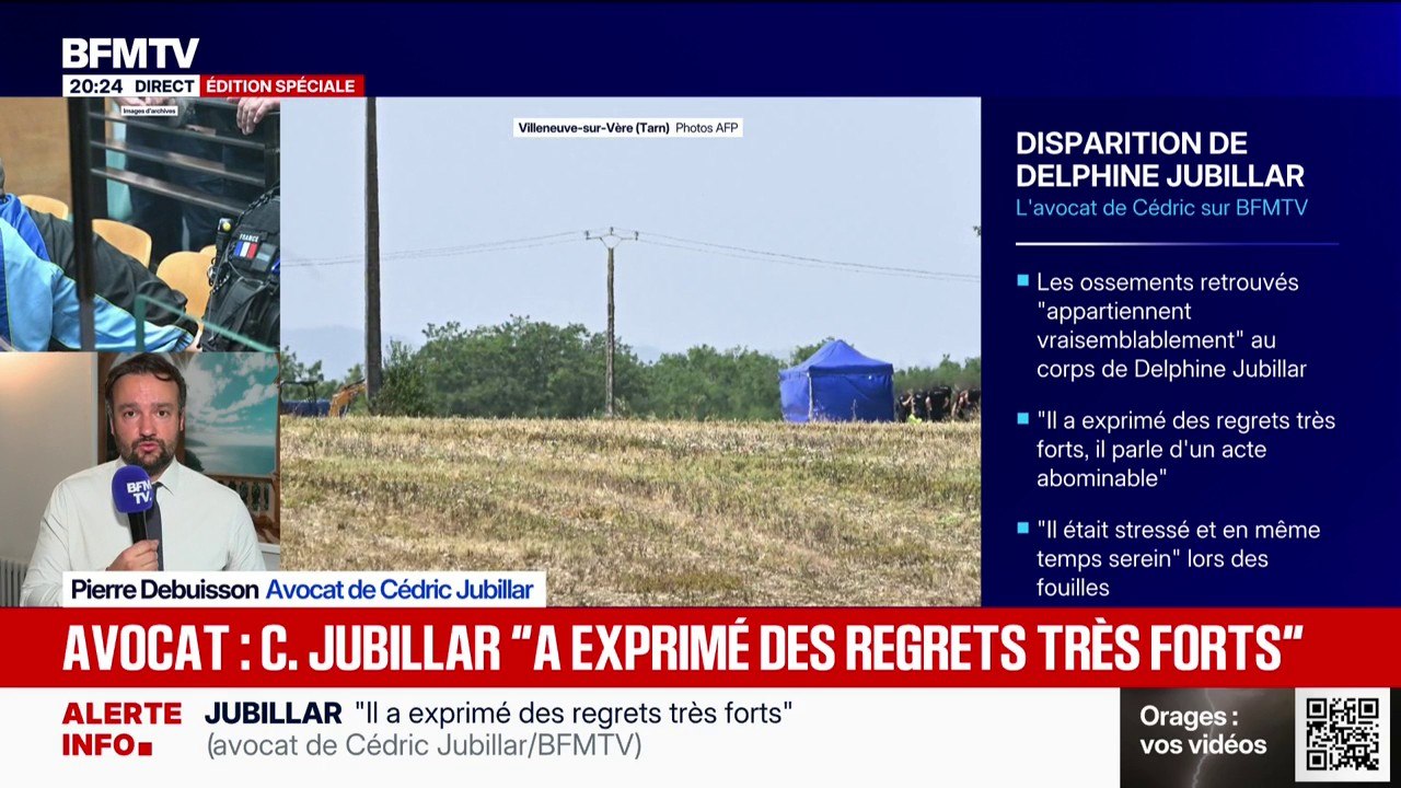 "Il m'a dit 'je vous l'avais dit, je n'ai pas menti'": l'avocat de Cédric Jubillar évoque le moment de la découverte des ossements