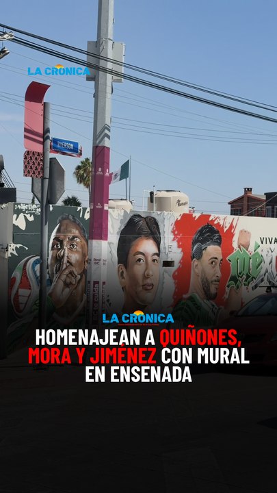 Homenajean a Quiñones, Mora y Jiménez con mural en Ensenada
