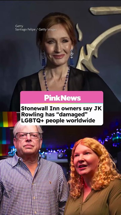 The co-owners of New York City's historic Stonewall Inn have accused JK Rowling of using her global platform in ways they say have harmed