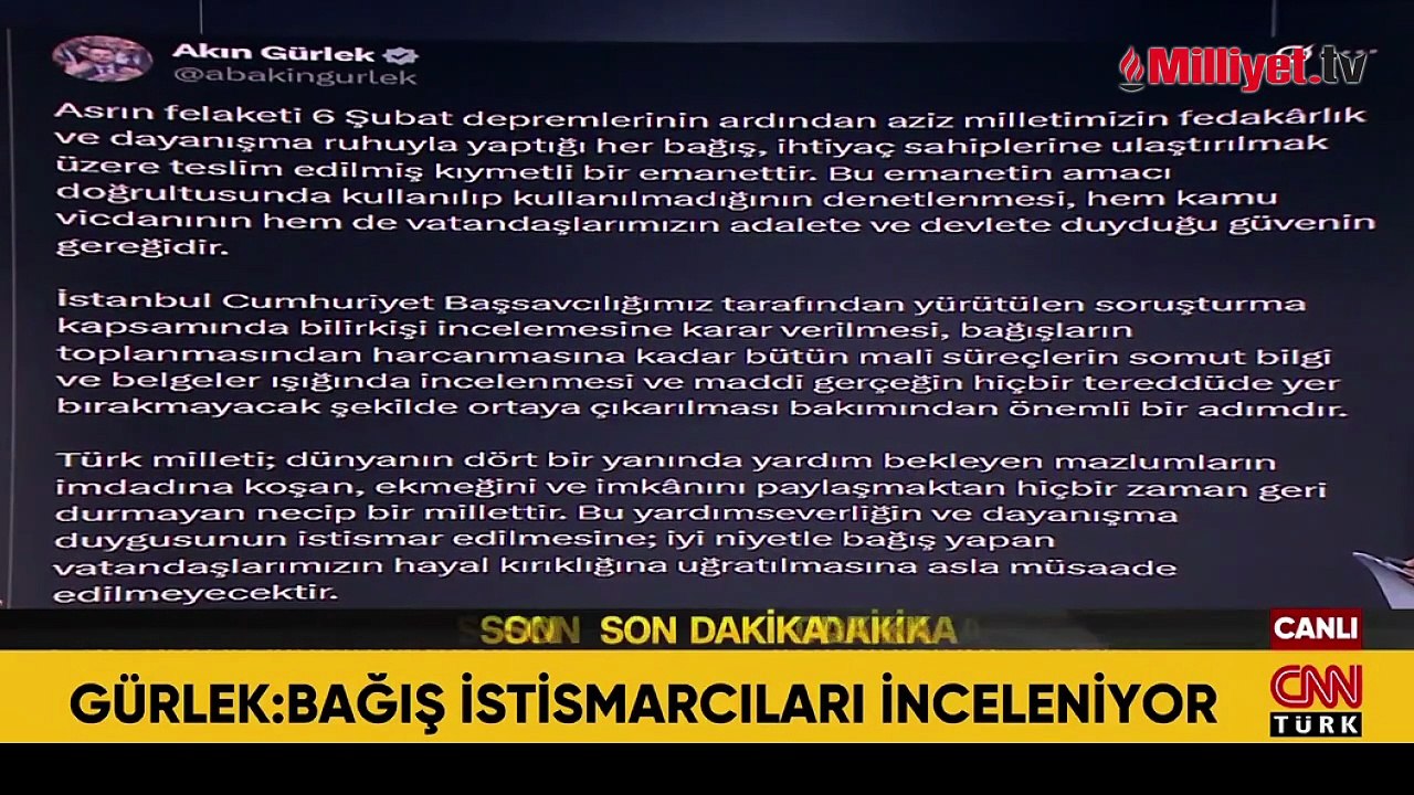 Bakan Gürlek'ten Ahbap Derneğine yönelik soruşturmaya ilişkin açıklama