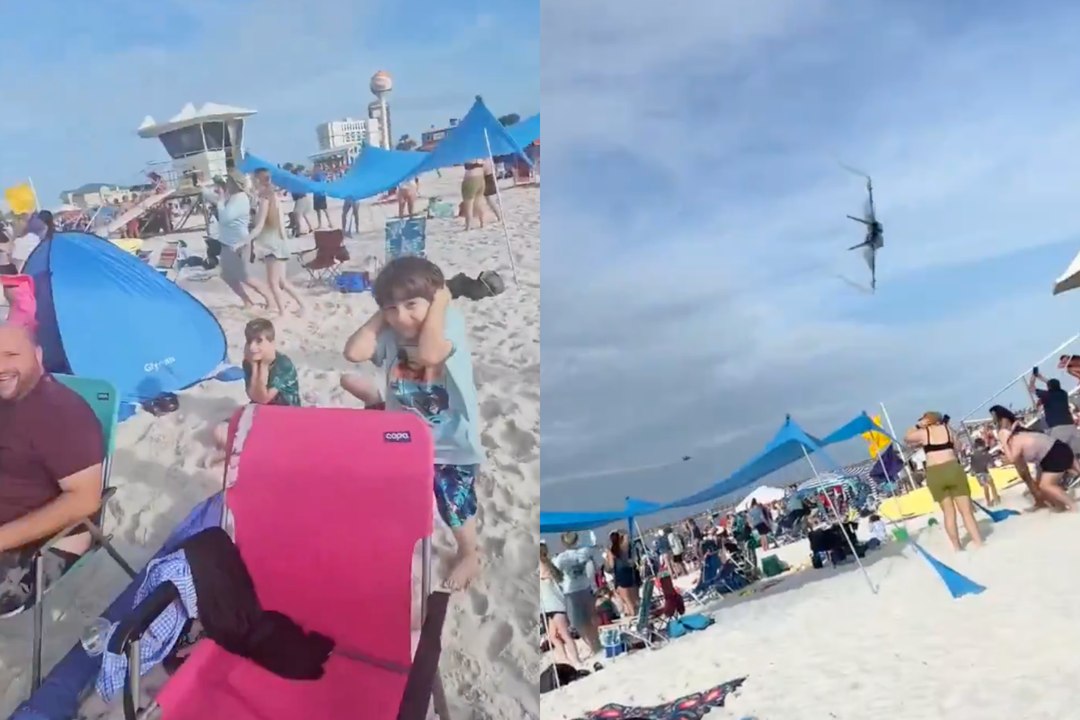 Blue Angels jet shocks Florida beachgoers with dangerously low pass as Navy reviews maneuver