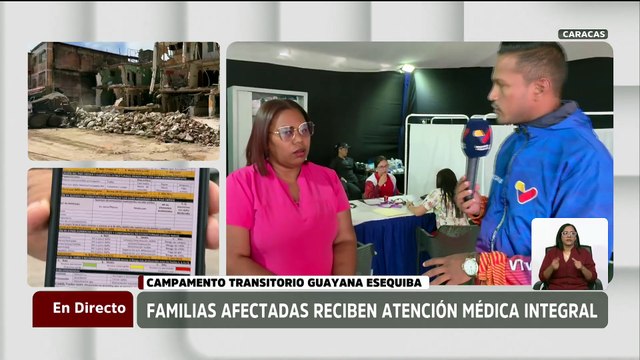 Caracas | Campamento transitorio Guayana Esequiba ofrece atención integral a familias afectadas