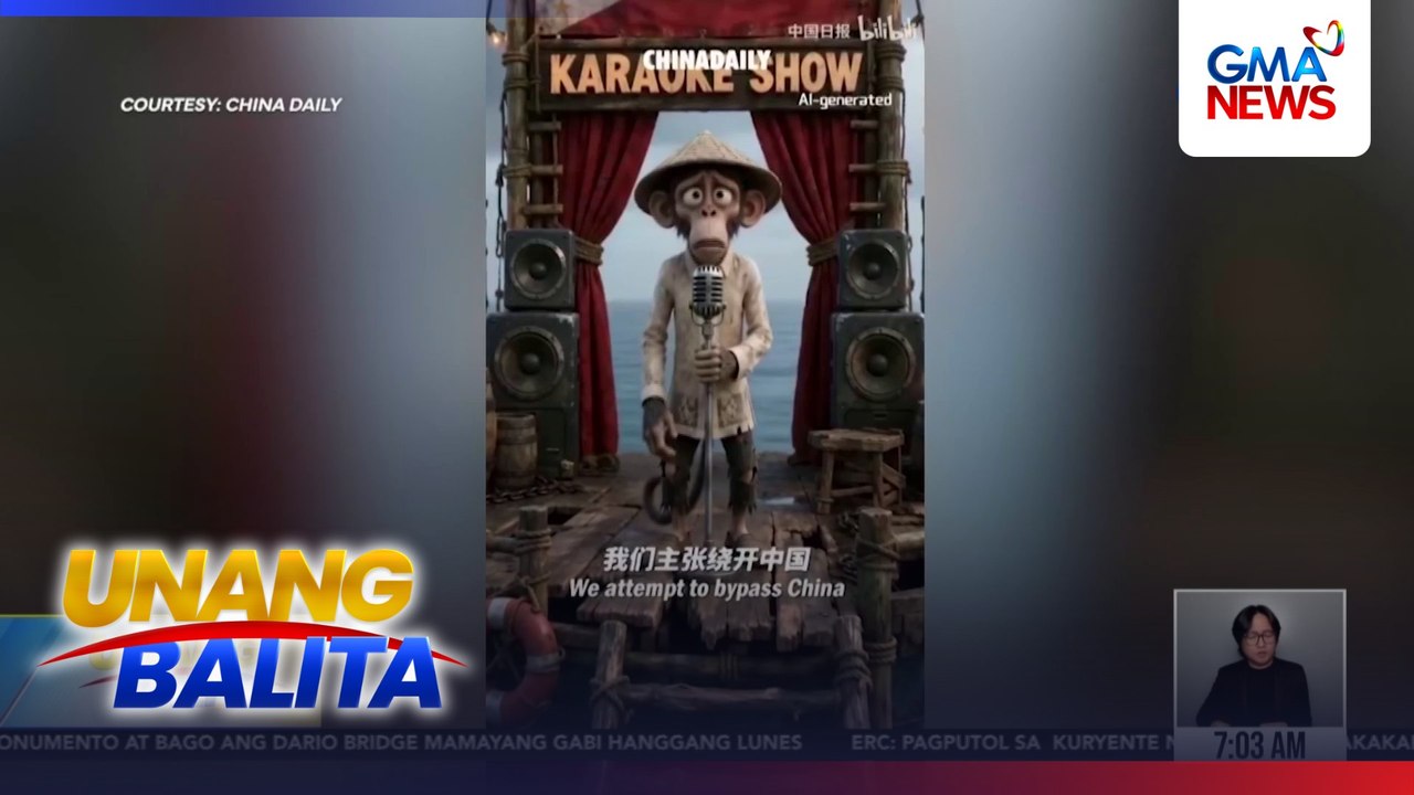 AI-generated video ng China Daily kung saan inilalarawan ang mga Pilipino bilang unggoy, mariing kinondena ng ilang opisyal ng Pilipinas | Unang Balita