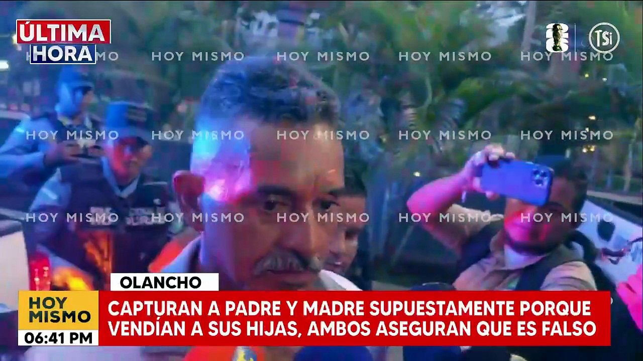 Pareja detenida en Catacamas niega rotundamente haber vendido a sus hijas