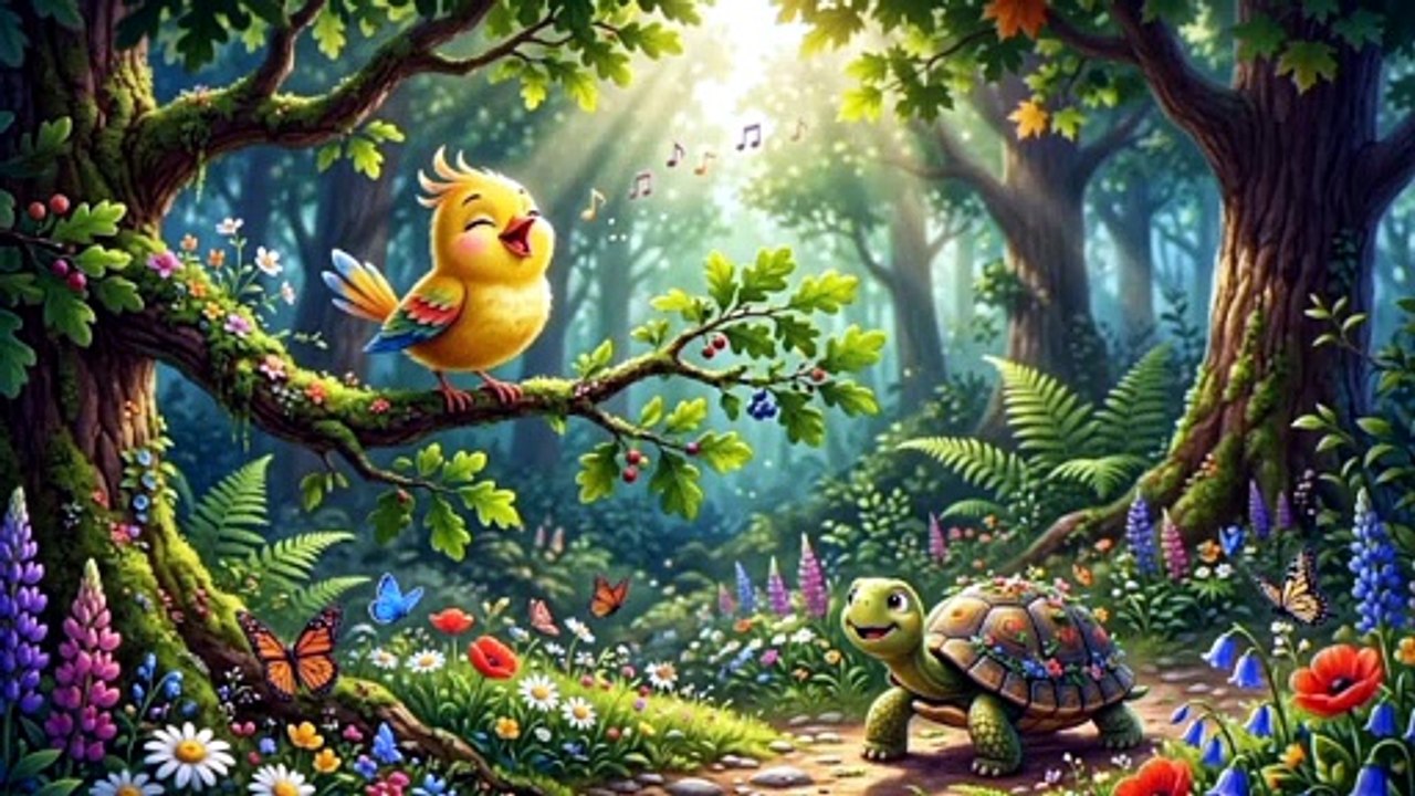 The Little Bird & The Kind Tortoise | Moral Story for Kids#ai