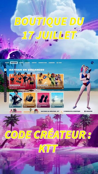 Boutique du 17 Juillet 2026 ! 2 nouveaux skins Odysée !