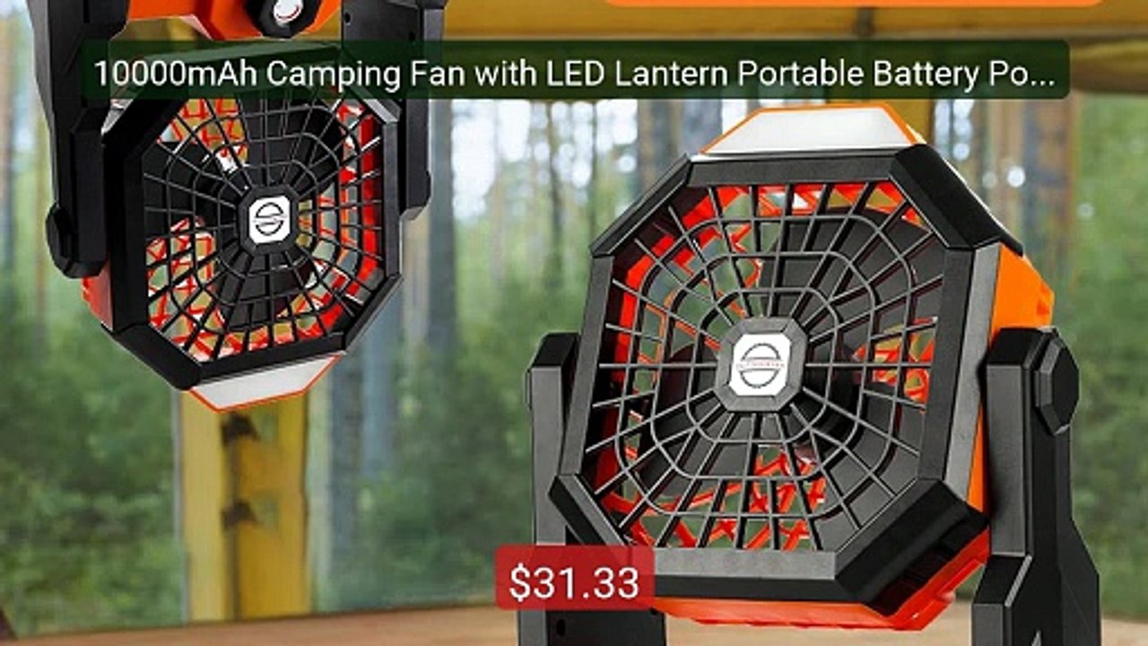10000mAh Camping Fan with LED Lantern Portable Battery Powered... -- Hot Deal 2026 | Limited Offer!