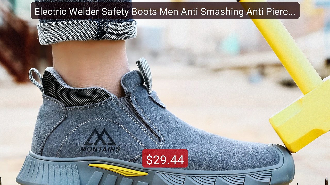 Electric Welder Safety Boots Men Anti Smashing Anti Piercing W... -- Best Buy 2026 | Great Quality!