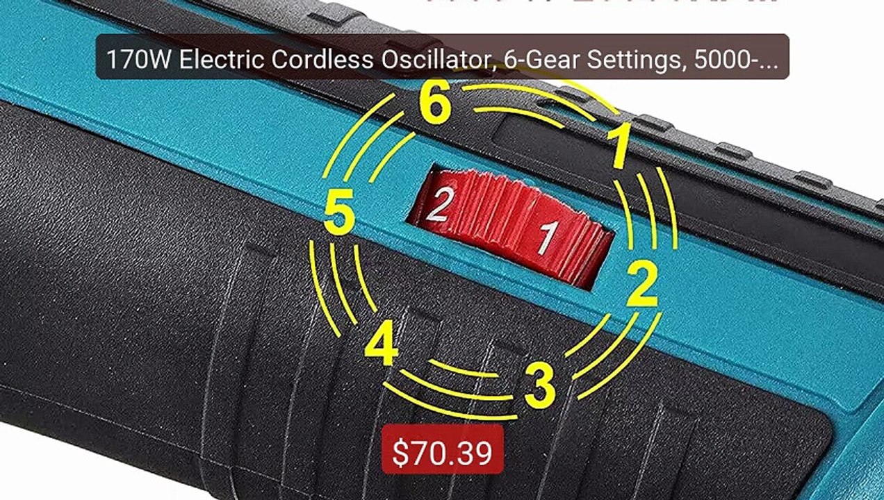 170W Electric Cordless Oscillator, 6-Gear Settings, 5000-20000... -- Best Buy 2026 | Great Quality!