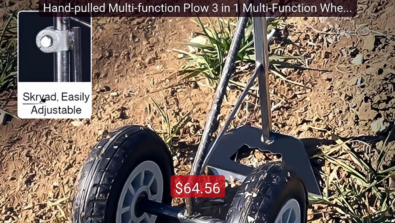 Hand-pulled Multi-function Plow 3 in 1 Multi-Function Wheel Ho... -- Best Buy 2026 | Great Quality!